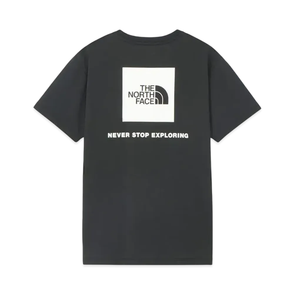 The North Face Short Sleeve Back Square Logo Tee "Black"