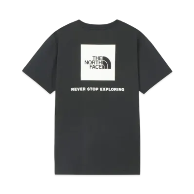 The North Face Short Sleeve Back Square Logo Tee "Black"