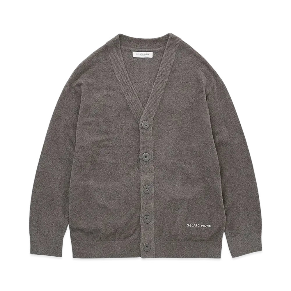 GELATO PIQUE Homme Smoothy Lite Cardigan "Dark Gray"