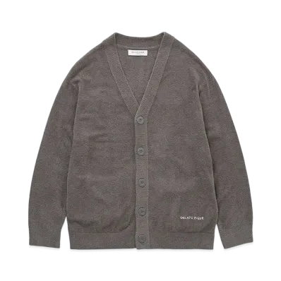 GELATO PIQUE Homme Smoothy Lite Cardigan "Dark Gray"