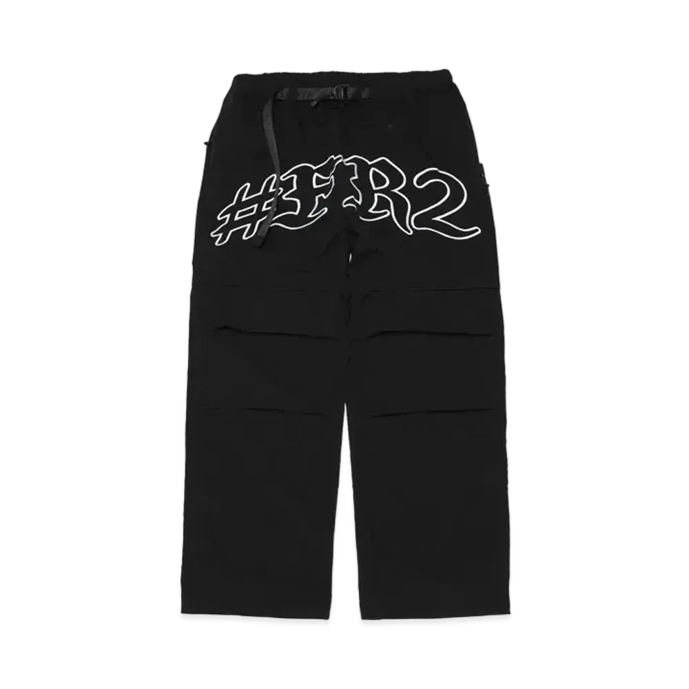 FR2 Logo Embroidery 2way Cargo Pants "Black"