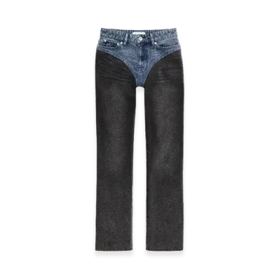 H&M x Glenn Martens Two-Tone Straight Leg Denim "Black"