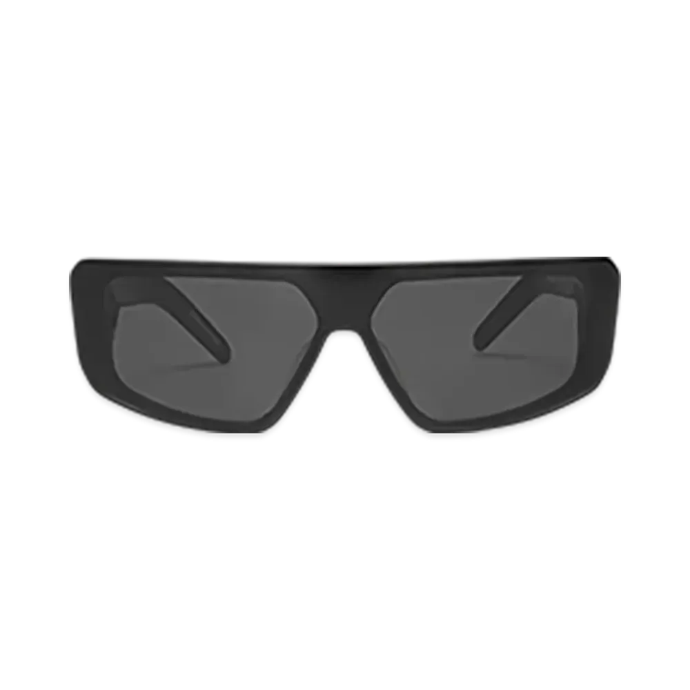 Rick Owens Performa Sunglasses "Black Temple/Black"