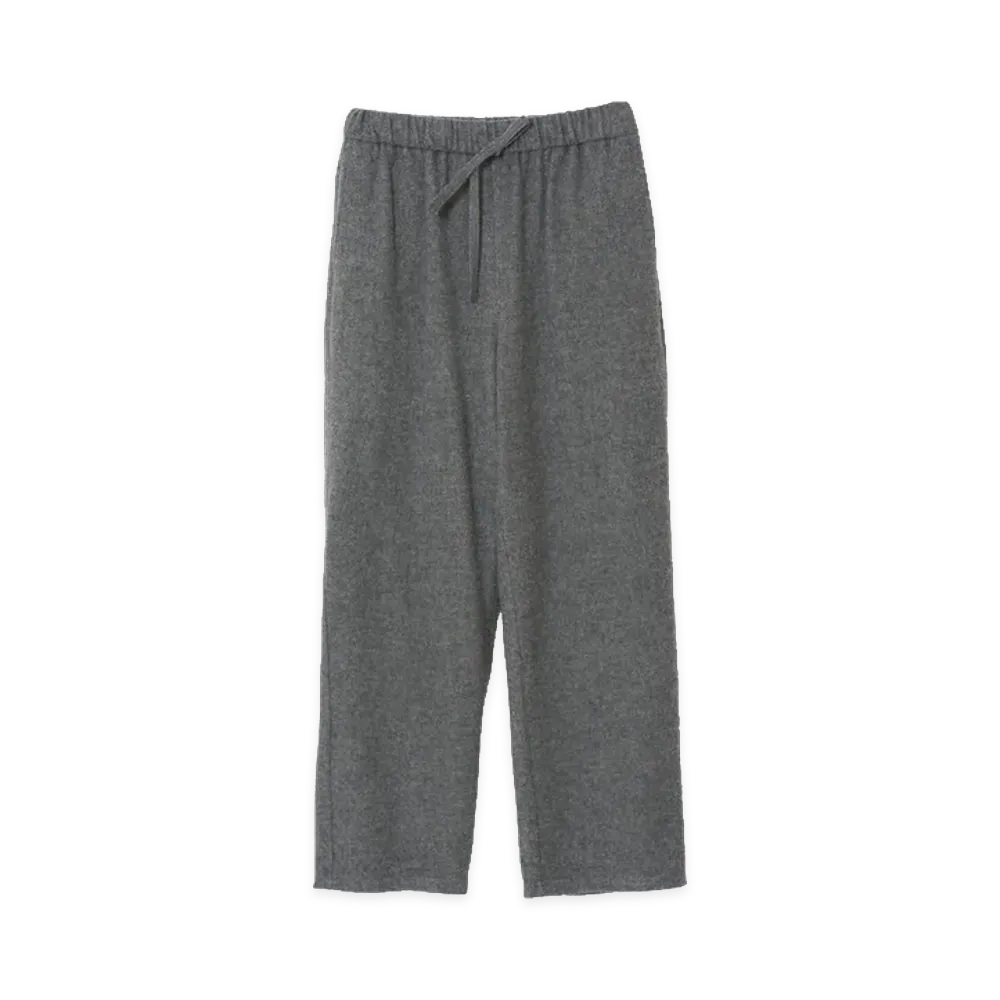 YOKE Wool Cashmere Fleece Lounge Pants "Gray"
