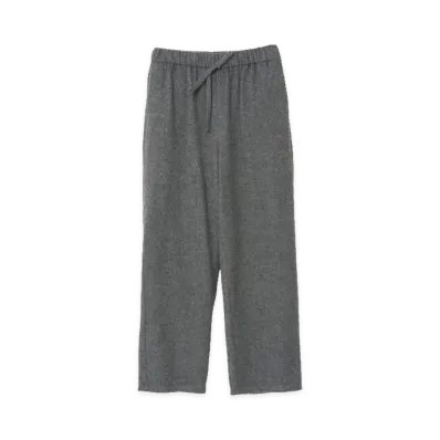 YOKE Wool Cashmere Fleece Lounge Pants "Gray"