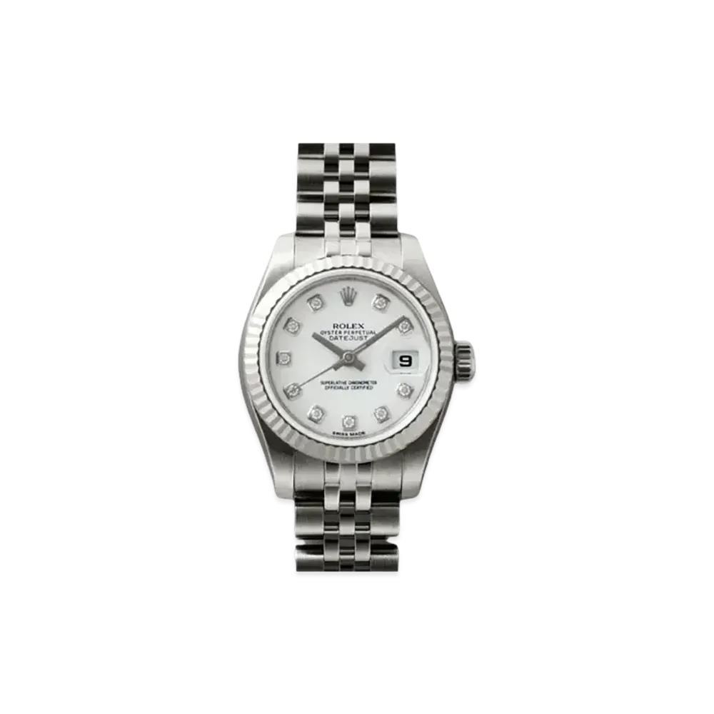 ROLEX Lady-Datejust Diamonds "Stainless Steel/18K White Gold" 179174G