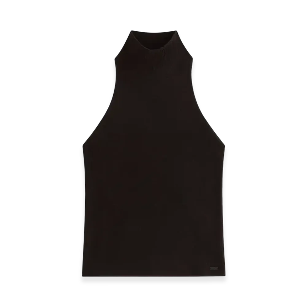 Kith Women's Jaden Halter Sweater Tank "Black"