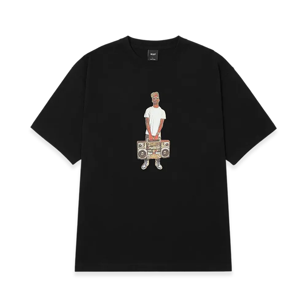 Huf x J.Rocc x Stones Throw Tee "Black"