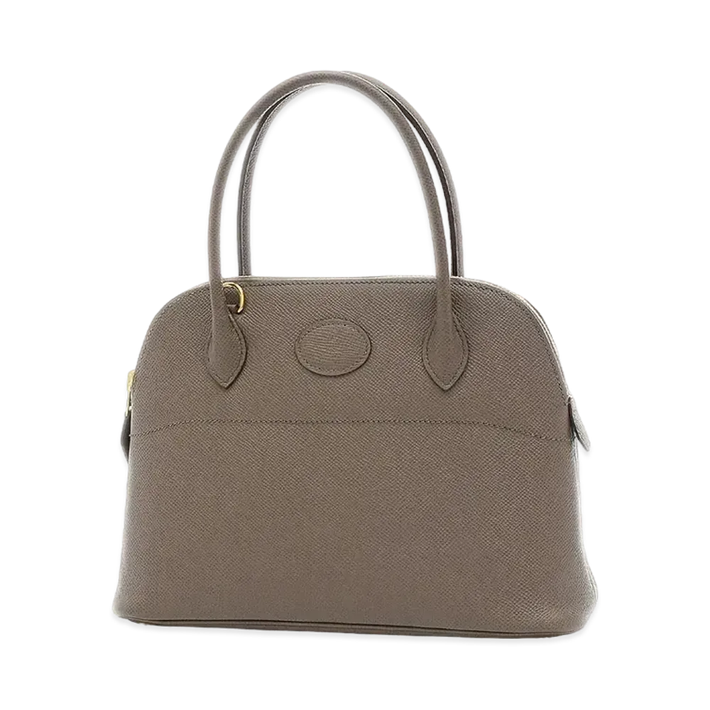 Hermes Bolide Epsom "Etain/Gold"