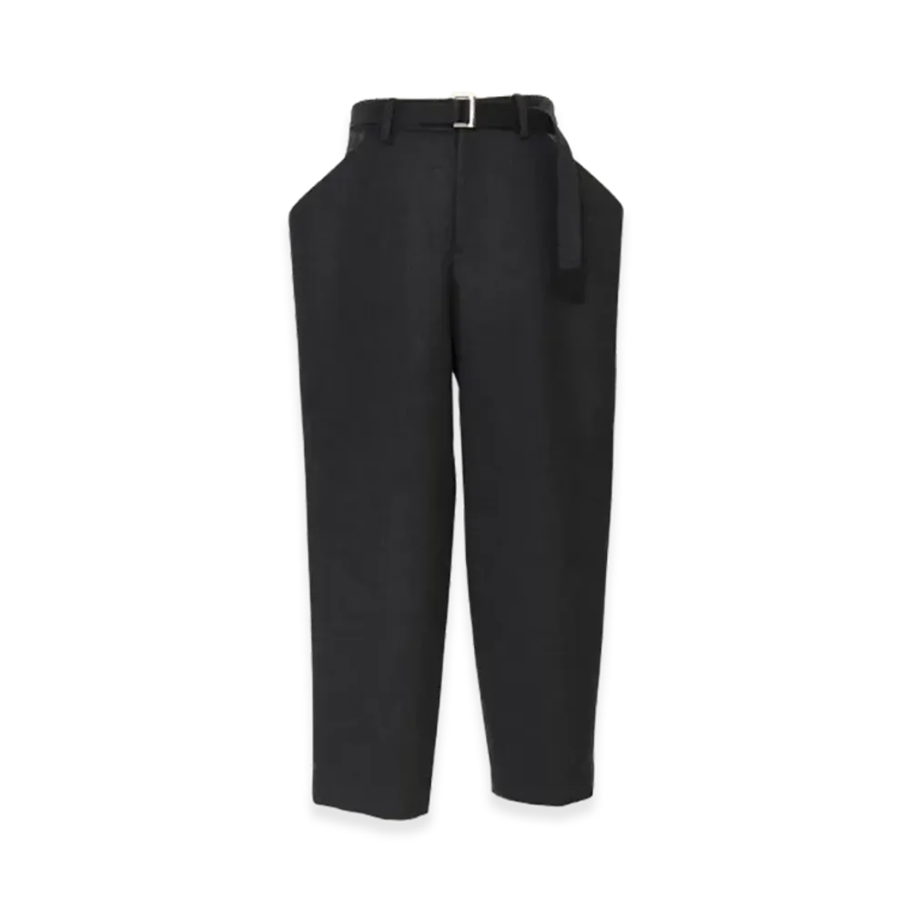 sacai Wool Melton Pants "Charcoal Gray"