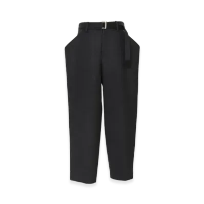 sacai Wool Melton Pants "Charcoal Gray"