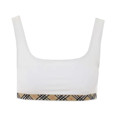 Burberry Women's Samphire Bra Swimwear "White"