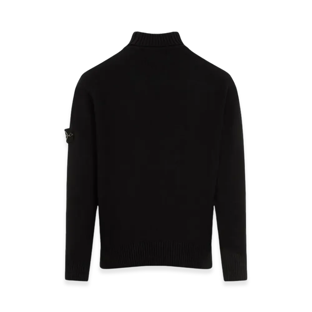 Stone Island 505A2 Winter Cotton Turtleneck Sweater - 24FW "Black"