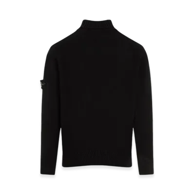 Stone Island 505A2 Winter Cotton Turtleneck Sweater - 24FW "Black"