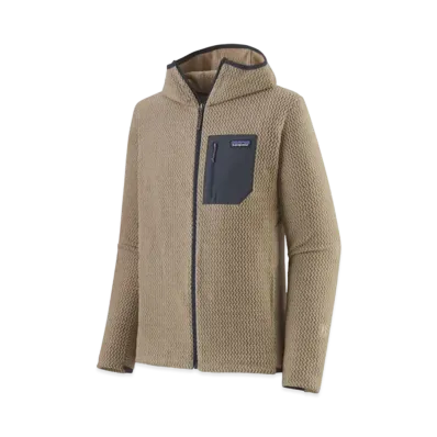 patagonia Men's R1 Air Full Zip Hoodie "Oar Tan"