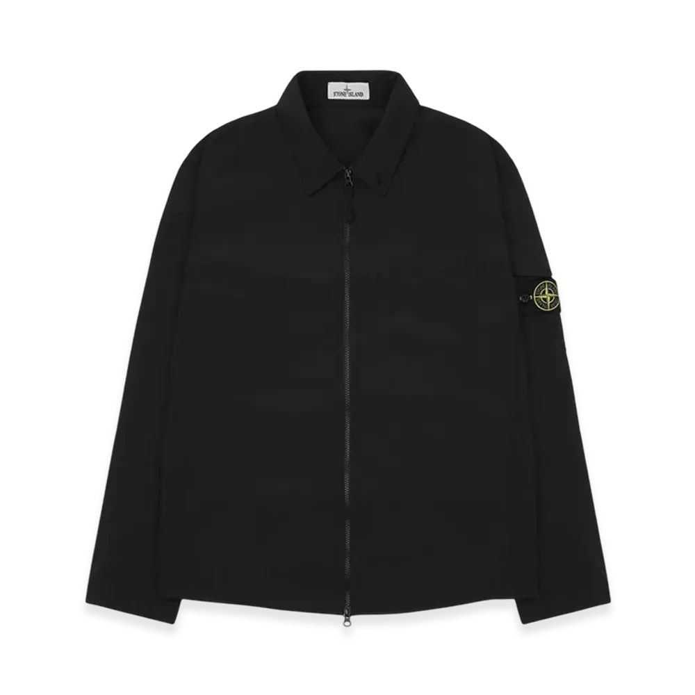 Stone Island 10502 Naslan Light Garment Dyed Overshirt - 22SS "Black"