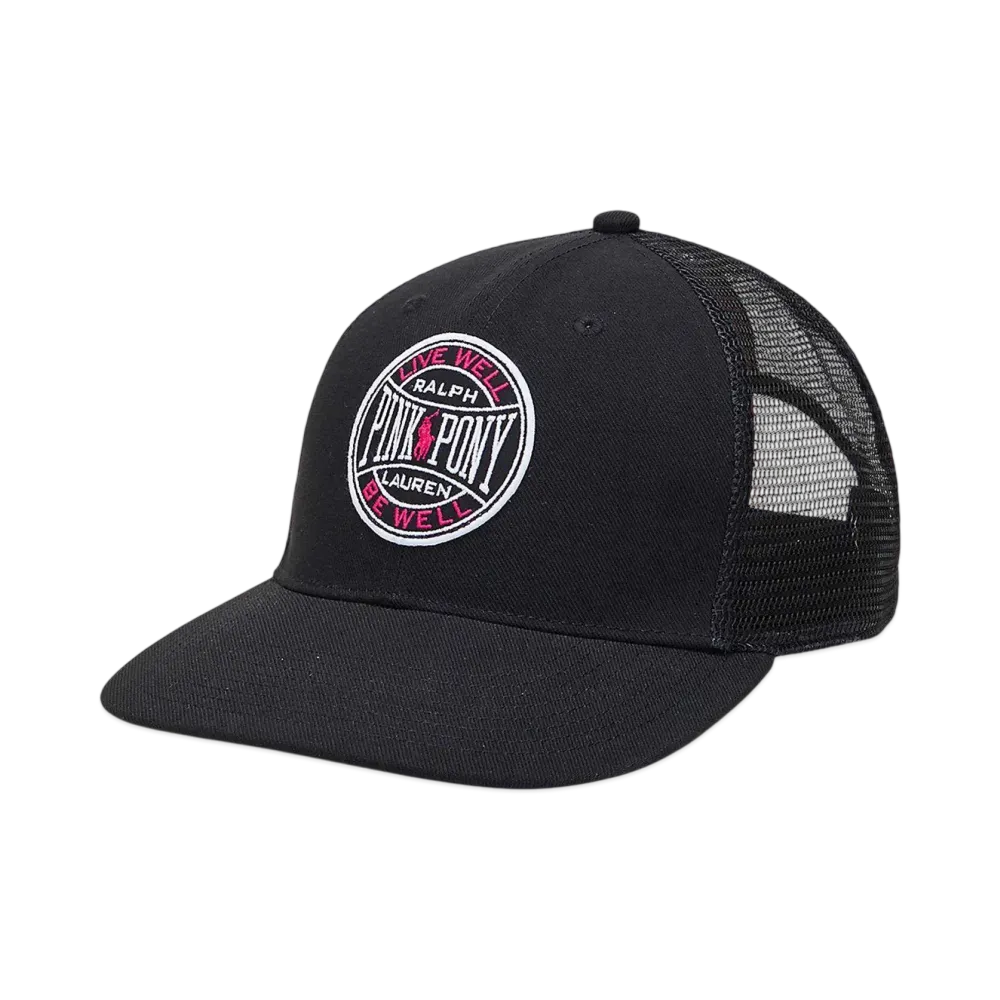 Polo Ralph Lauren Pink Pony Twill Trucker Cap "Black"