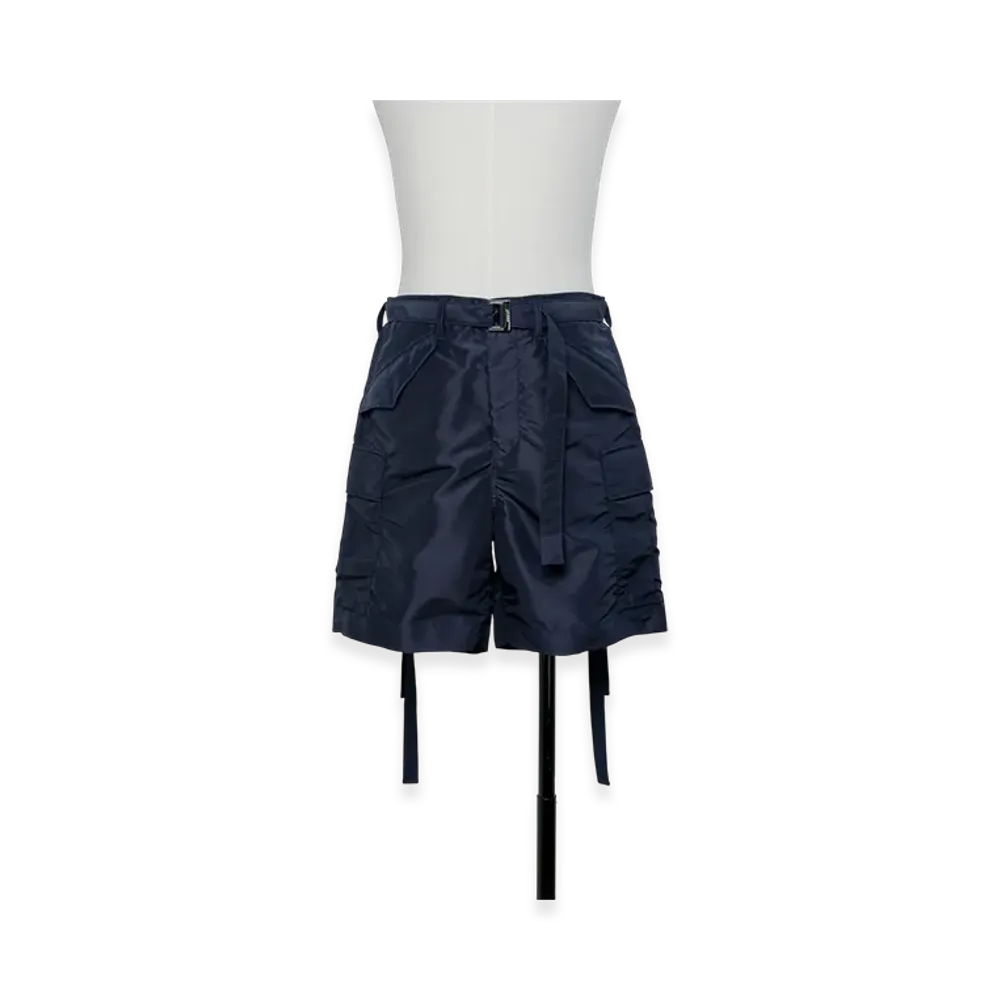 sacai Nylon Twill Shorts "Navy"