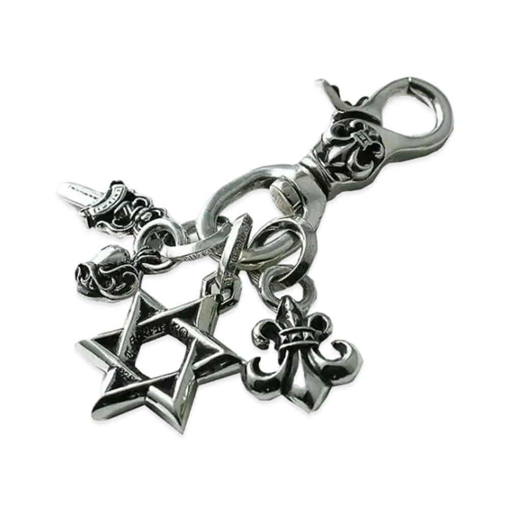 Chrome Hearts Nulch Swivel Key Ring "Silver"