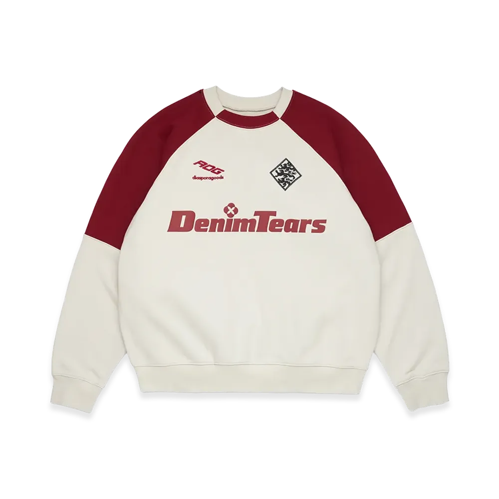 DENIM TEARS DT Sport Color Blocked Crewneck "Grey"