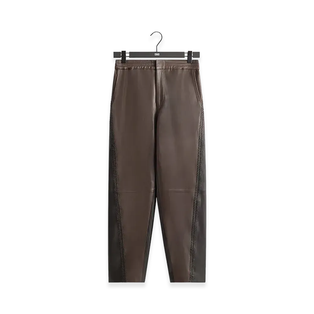 Kith &Kin Irving Combo Leather Moto Pant "Hickory"