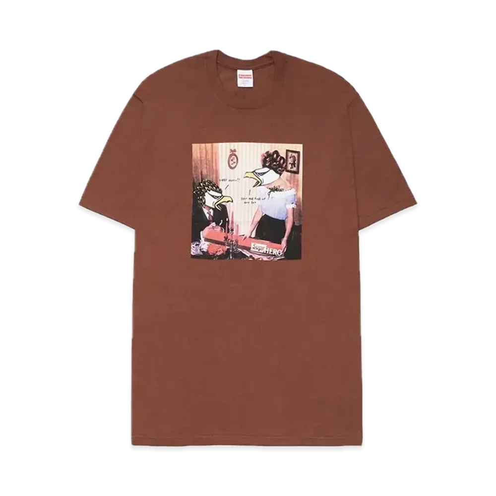 Supreme x ANTIHERO Curbs Tee "Brown"