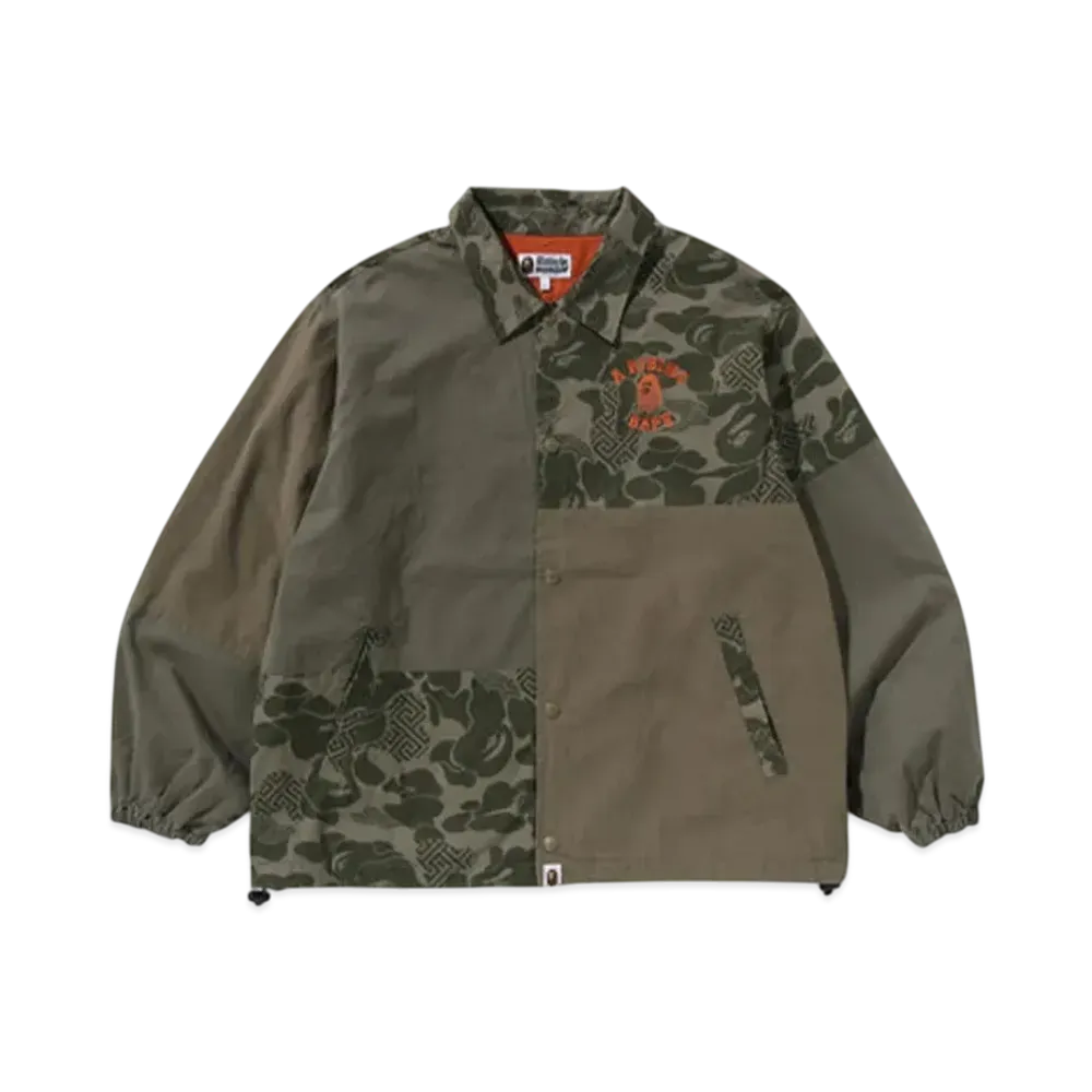 A BATHING APE Asia Camo Coach Jacket "Olive Drab"