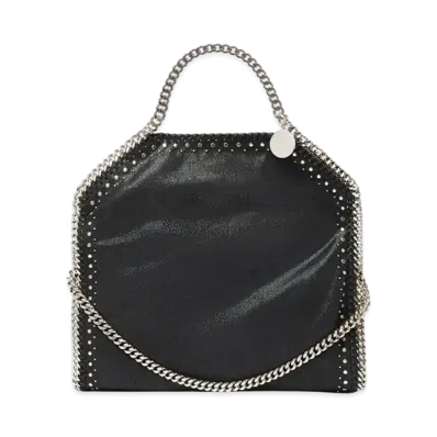 STELLA McCARTNEY Falabella Fold-Over Tote Bag "Pitch Black"