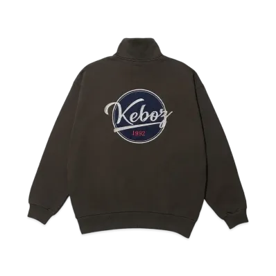 KEBOZ Bb Logo Half Zip Sweat Pullover "Olive"