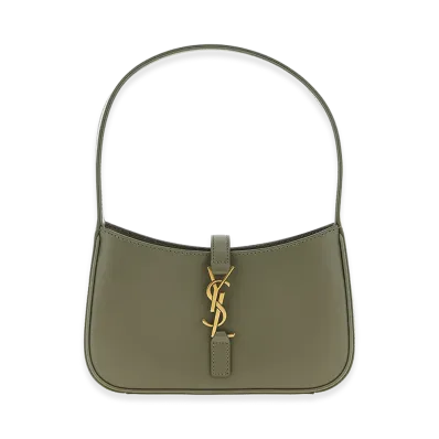 Saint Laurent Women's Hobo Le 5 A 7 Mini Handbag "Green"