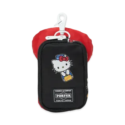 PORTER x HELLO KITTY Multi Pouch "Black"
