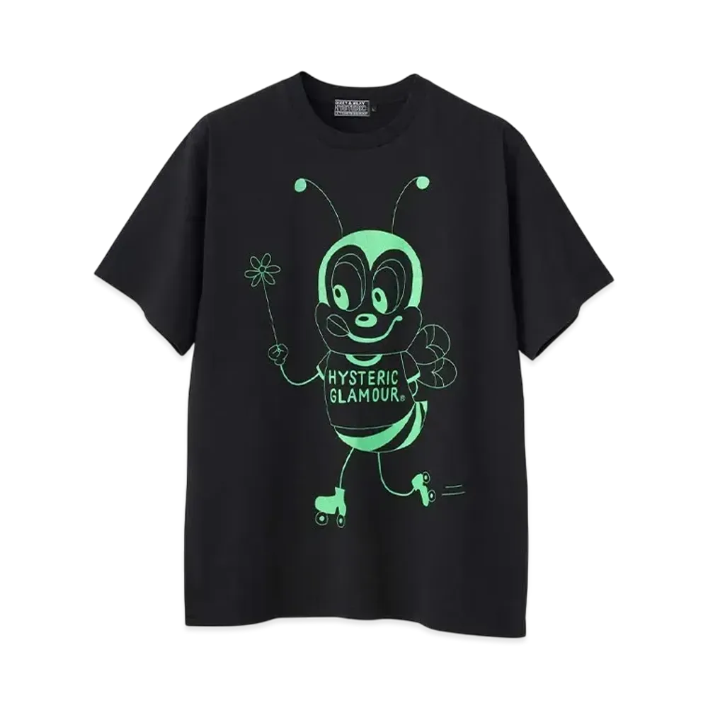 HYSTERIC GLAMOUR Hys Bee T-Shirt "Black"