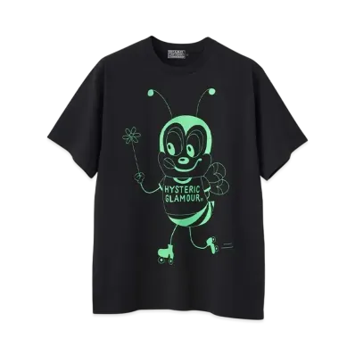 HYSTERIC GLAMOUR Hys Bee T-Shirt "Black"
