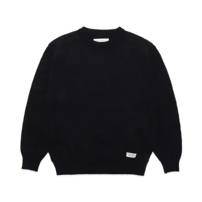 WACKO MARIA MOHAIR KNIT SWEATER "Black"