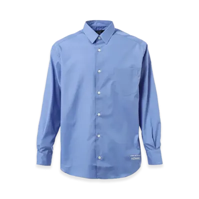 COMME des GARCONS HOMME Cotton Plain Logo Shirts "Sax Blue"
