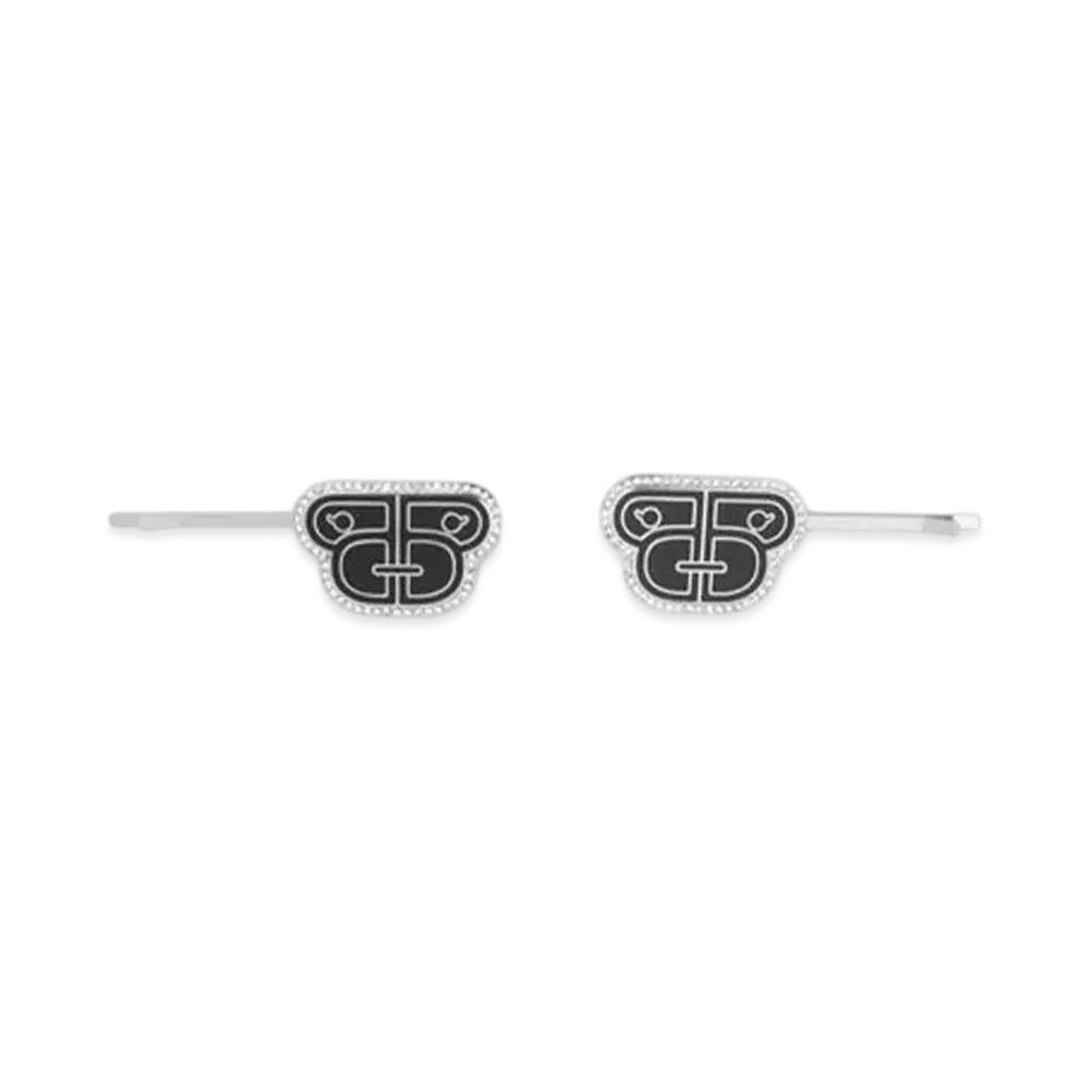 A BATHING APE Bapy Logo Hair Clips "Black"