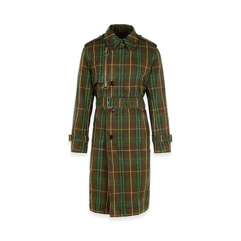 Burberry Cotton Trench Coat "Dark Green"