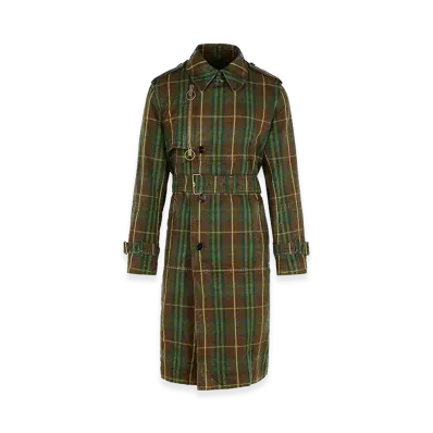 Burberry Cotton Trench Coat "Dark Green"