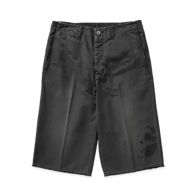 visvim Broader Chino Shorts Crash "Black"