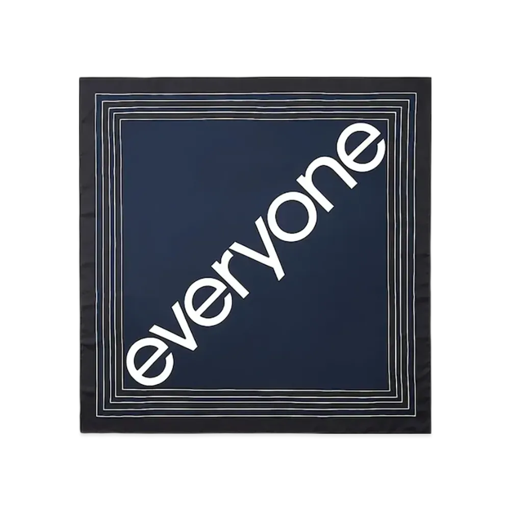 everyone Classic Silk Scarf "Navy"