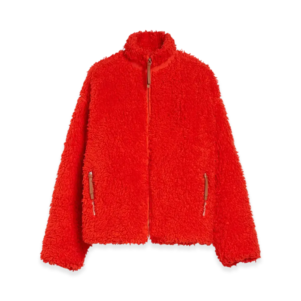 Jil Sander Cotton Fleece Zip-Up Jacket "Poppy"