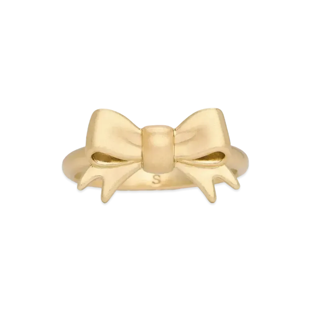 CHARLES & KEITH Page Ribbon Ring "BrushGold"