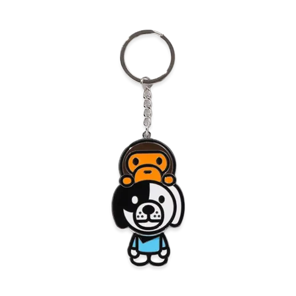 A BATHING APE Baby Milo On Doggykey Chain "Multi"