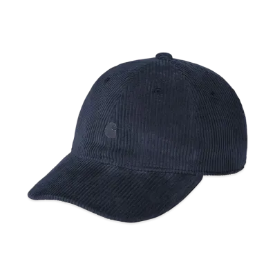 Carhartt WIP Logo Corduroy Cap "Navy"