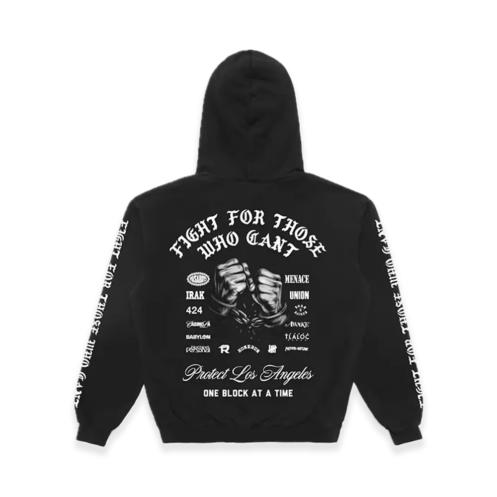 BORN X RAISED Protect LA Hoodie "Black"