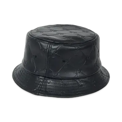 PALACE Pal-M-Gram Leather Bucket Hat "Midnight Blue"