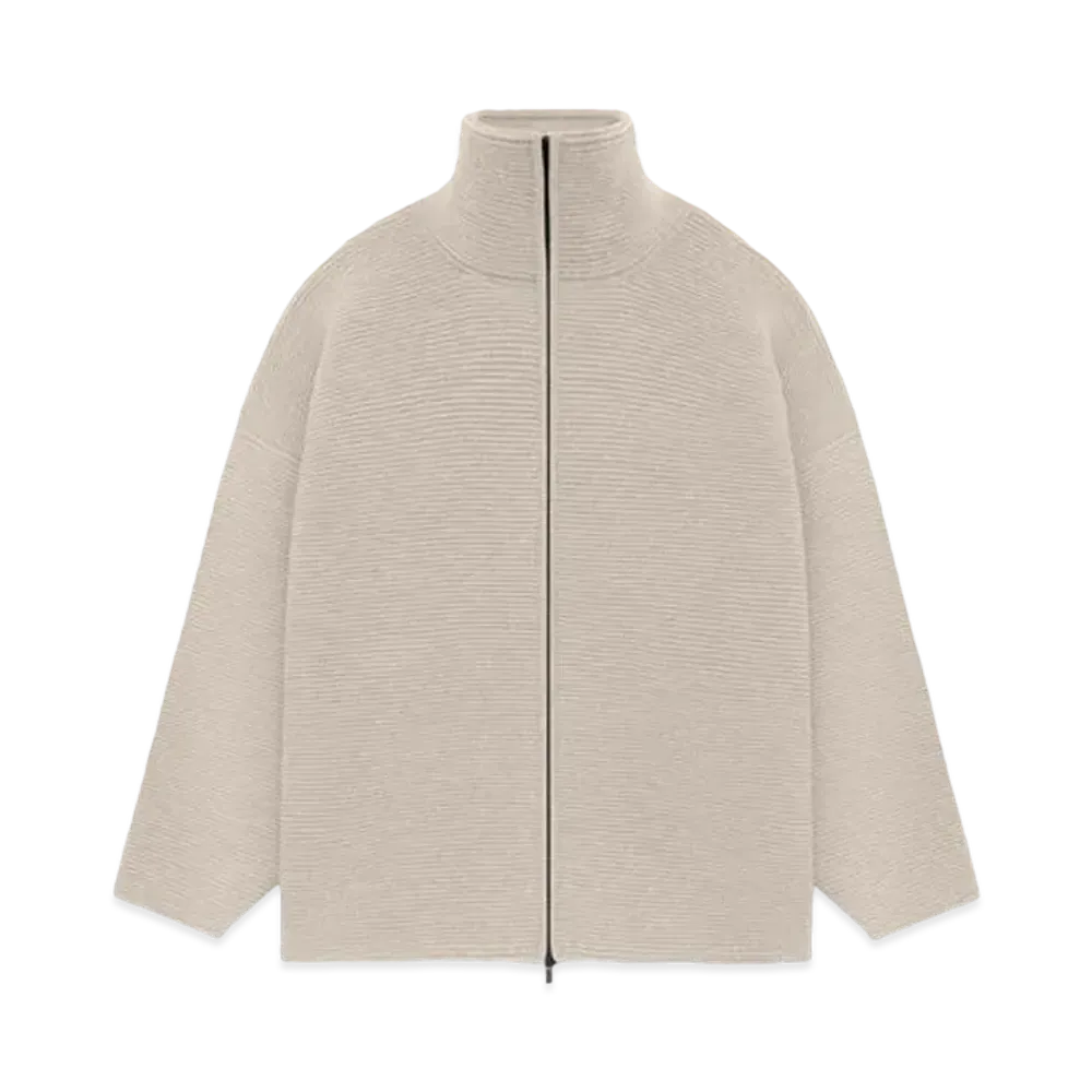 FEAR OF GOD Heavy Ottoman Full Zip Sweater "Beige"