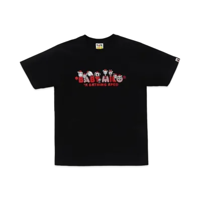 A BATHING APE Christmas Baby Milo Tee "Black"