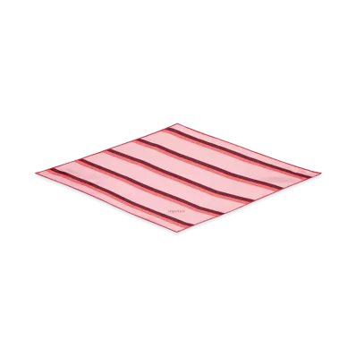 Alexander McQUEEN College Stripe Rosange Scarf "Pink/Red"