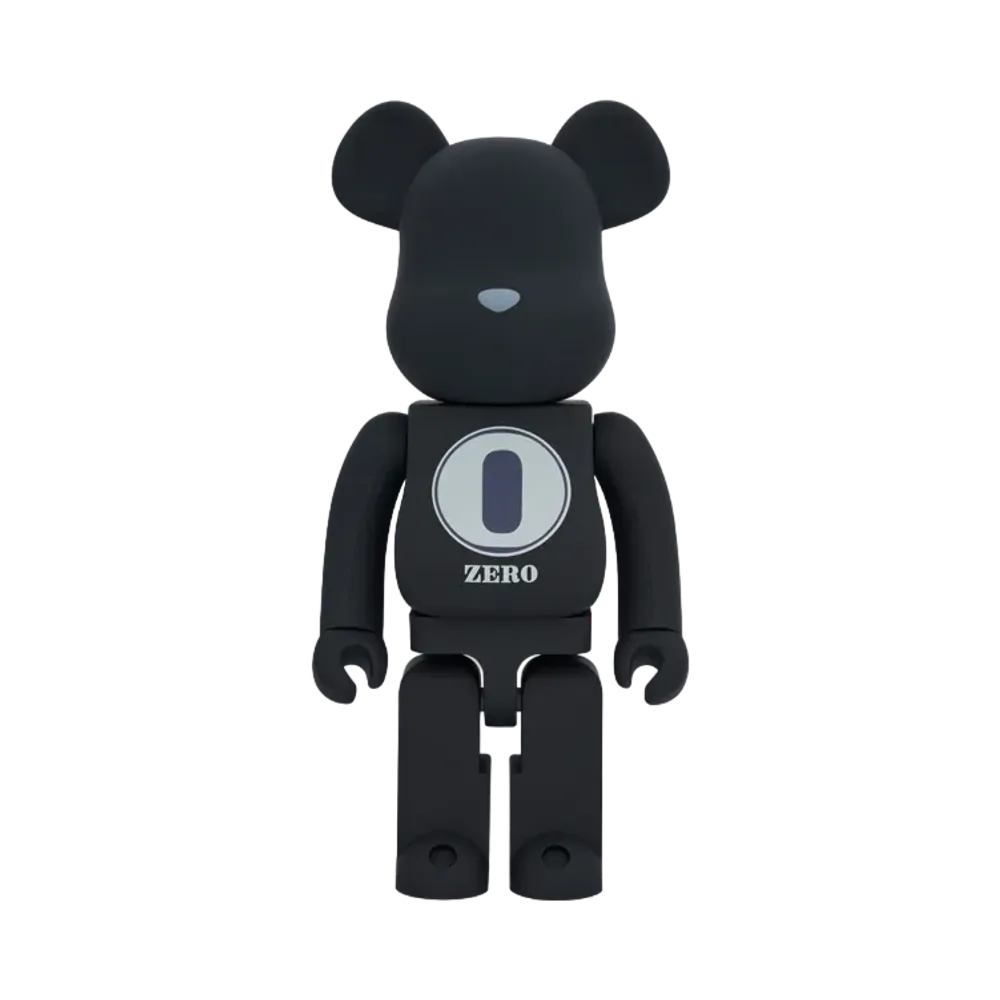 MEDICOM TOY "BEARBRICK" ROBERT INDIANA x fragmentdesign 1000% BLACK